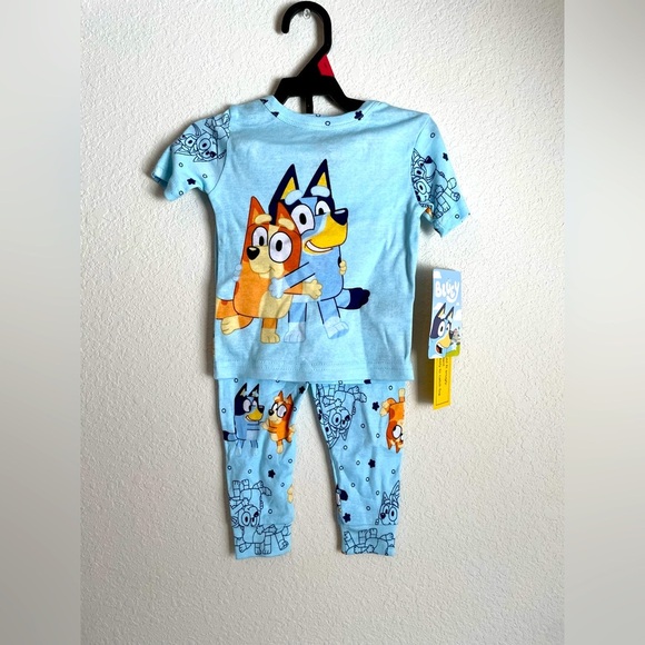 Bluey and Bingo Kids Pajama Set - Light Blue size 2T-NWT - Picture 1 of 3